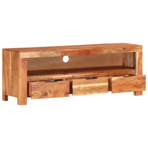 vidaXL TV Cabinet 110x30x40 cm Solid Acacia Wood