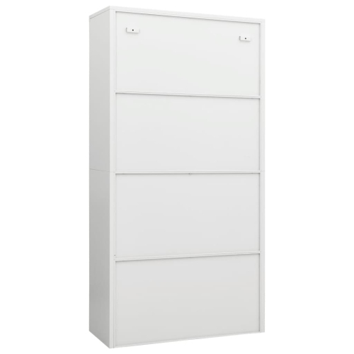 Armoire à casier vidaXL en acier blanc 90 x 40 x 40 x 180 cm