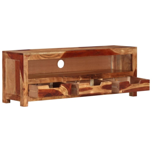 vidaXL TV Cabinet 110x30x40 cm Solid Wood Acacia