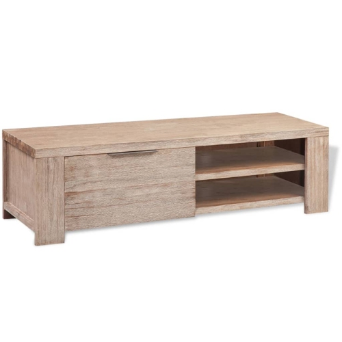 VIDAXL  Tv Cabinet Solid Brushed Acacia Wood 140X38X40 Cm