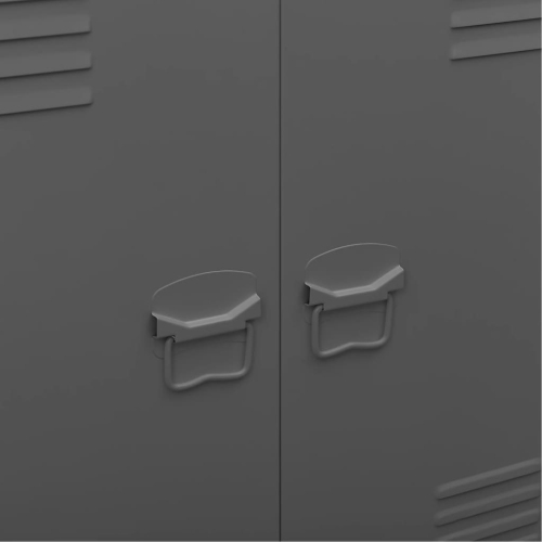 vidaXL Industrial Storage Chest Anthracite Steel