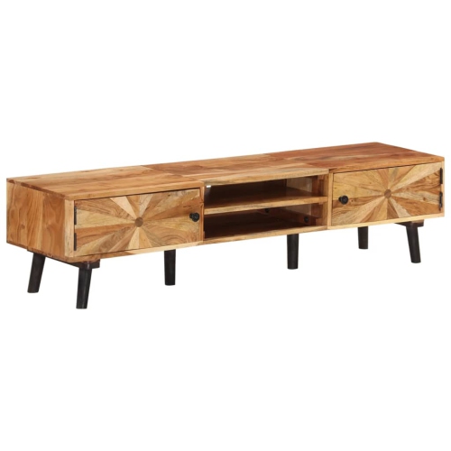 VIDAXL  Tv Cabinet 145X35X35 Cm Solid Acacia Wood