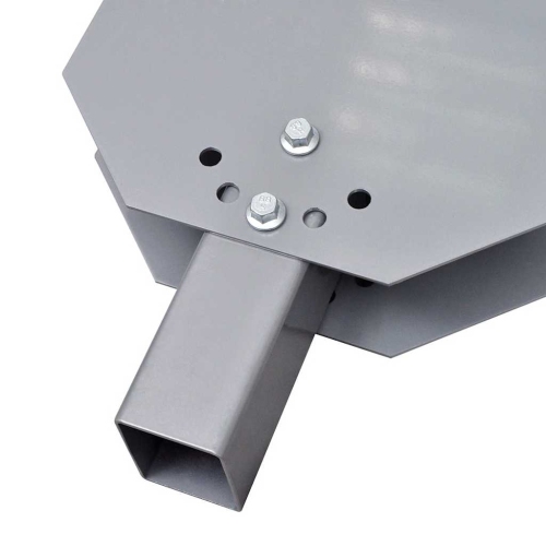 vidaXL 39" Heavy Duty Snow Plow Blade Adjustable Angles, Compatible with ATVs, Quad Bikes & Tractors