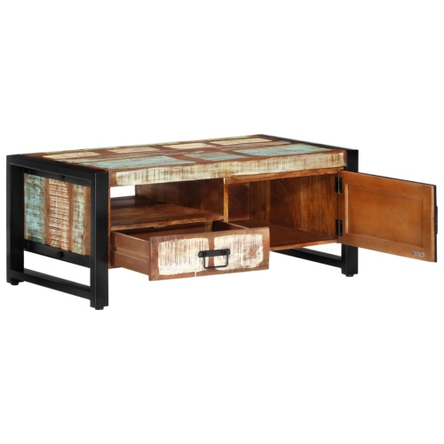 vidaXL Coffee Table 100x50x41 cm Solid Wood Reclaimed