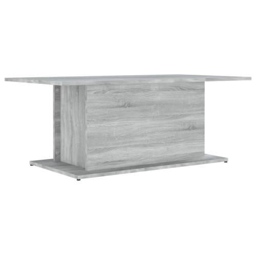 vidaXL Coffee Table Grey Sonoma 102x55.5x40 cm Engineered Wood