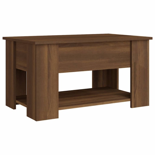 vidaXL Coffee Table Brown Oak 79x49x41 cm Engineered Wood