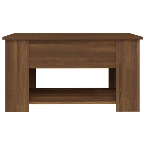 vidaXL Coffee Table Brown Oak 79x49x41 cm Engineered Wood