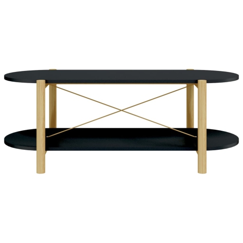 vidaXL Coffee Table Black 110x48x40 cm Engineered Wood
