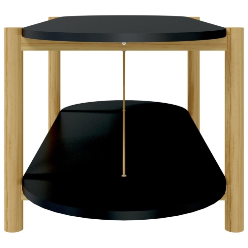 vidaXL Coffee Table Black 110x48x40 cm Engineered Wood