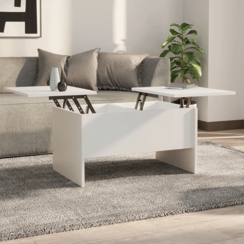 vidaXL Coffee Table White 80x50x42.5 cm Engineered Wood