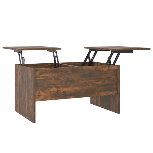 VIDAXL  Coffee Table Smoked Oak 80X50X42.5 Cm Engineered Wood