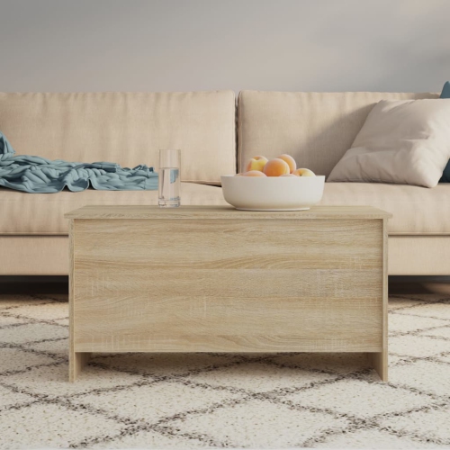 vidaXL Coffee Table Sonoma Oak 102x55.5x52.5 cm Engineered Wood