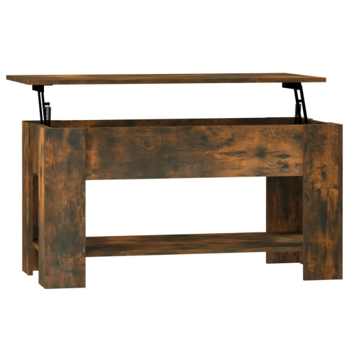 VIDAXL  Coffee Table Smoked Oak 101X49X52 Cm Engineered Wood