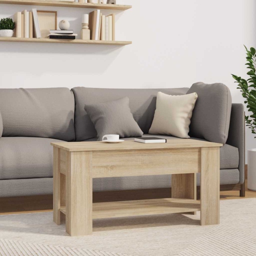 vidaXL Coffee Table Sonoma Oak 101x49x52 cm Engineered Wood