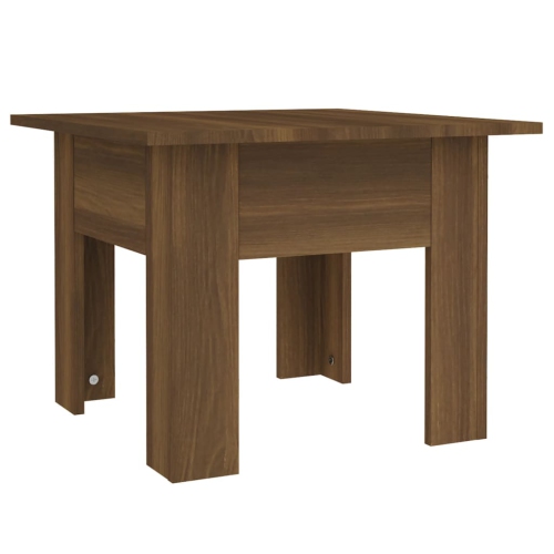 VIDAXL  Coffee Table Oak 55X55X42 Cm Engineered Wood In Brown