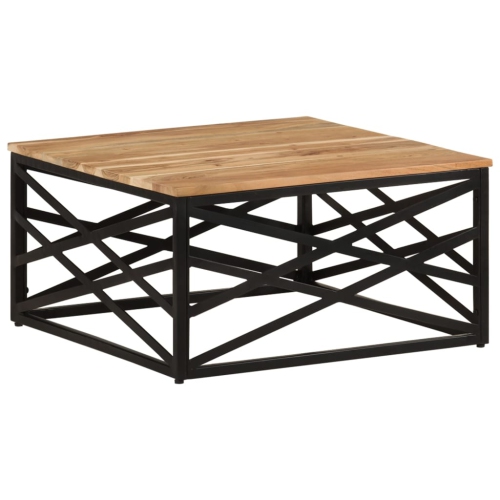 vidaXL Coffee Table 68x68x35 cm Solid Acacia Wood