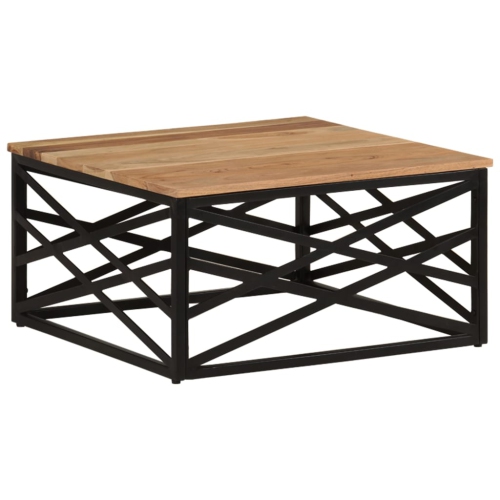 vidaXL Coffee Table 68x68x35 cm Solid Acacia Wood