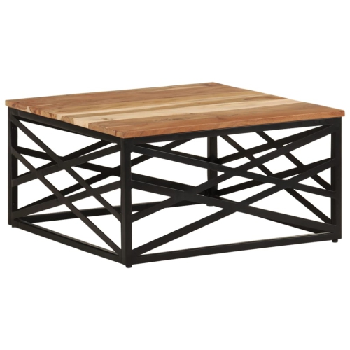 vidaXL Coffee Table 68x68x35 cm Solid Acacia Wood