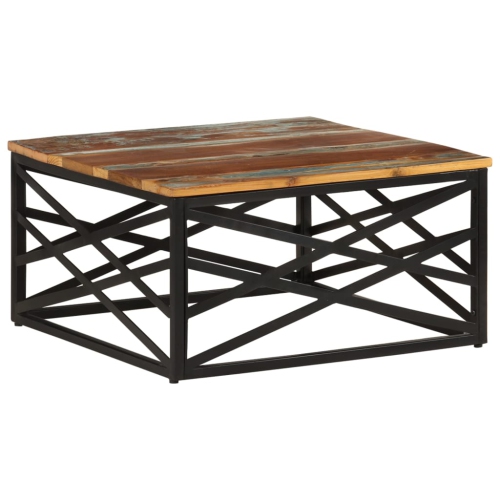 VIDAXL  Coffee Table 68X68X35 Cm Solid Reclaimed Wood