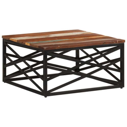 vidaXL Coffee Table 68x68x35 cm Solid Reclaimed Wood