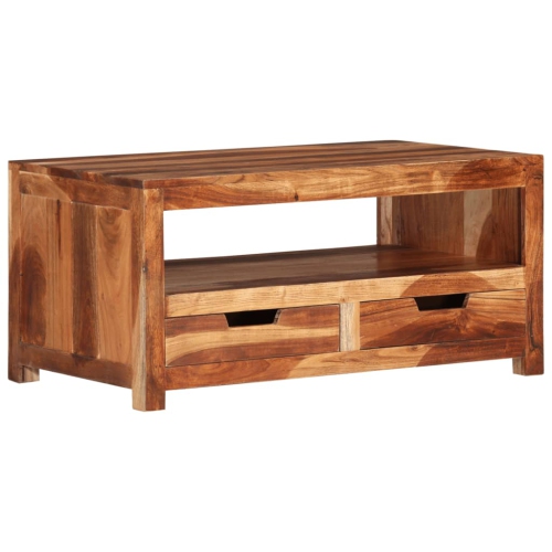 VIDAXL  Coffee Table 84X49X40 Cm Solid Wood Acacia