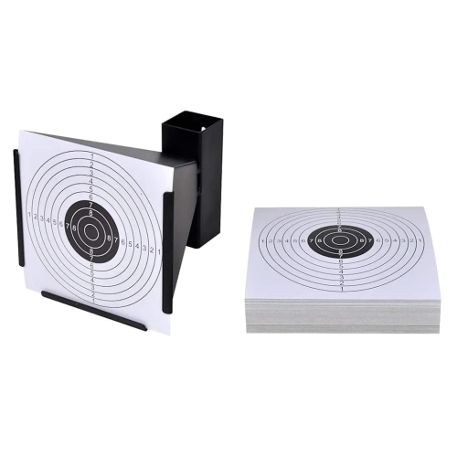 14 cm Funnel Target Holder Pellet Trap + 100 Paper Targets