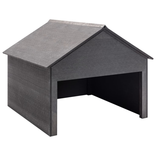 Tondeuse pour garage VIdaXL, gris 80 x 80 x 80 x 70&nbsp;cm WPC