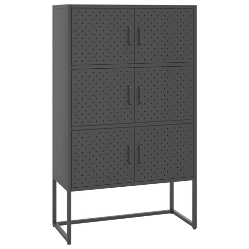 VIDAXL  Highboard Anthracite 80X35X135 Cm Steel
