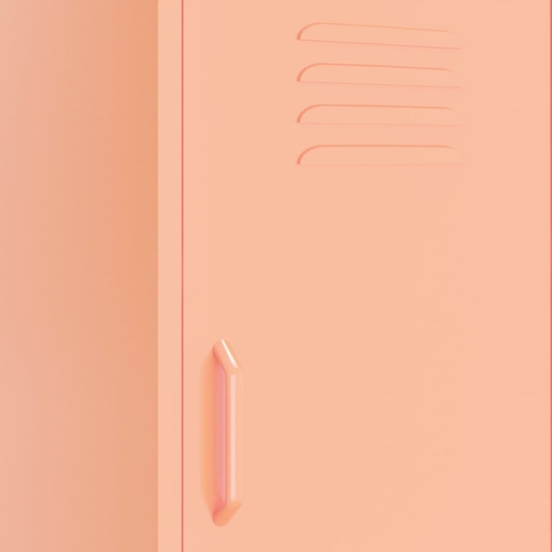 vidaXL Storage Cabinet Pink 42.5x35x101.5 cm Steel