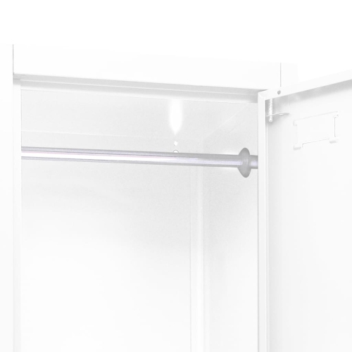 vidaXL Locker Cabinet White 38x45x180 cm Steel