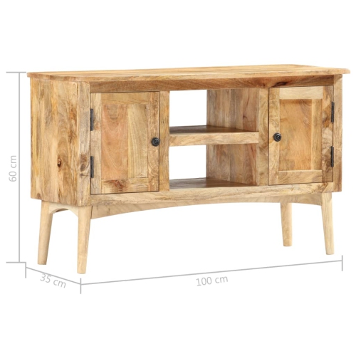vidaXL Sideboard 100x35x60 cm Solid Mango Wood
