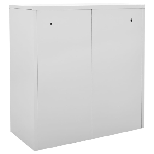 vidaXL Locker Cabinets 2 pcs Light Grey and Green 90x45x92.5 cm Steel