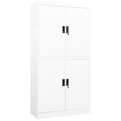 VIDAXL  Office Cabinet 90X40X180 Cm Steel In White