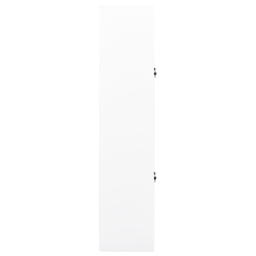 vidaXL Office Cabinet White 90x40x180 cm Steel