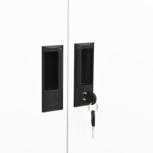 vidaXL Office Cabinet White 90x40x180 cm Steel