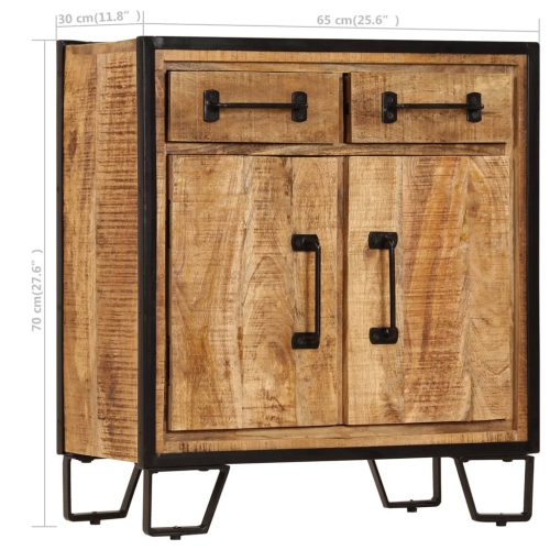 vidaXL Sideboard 65x30x70 cm Solid Mango Wood