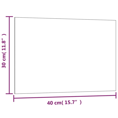 Tableau magnétique mural vidaXL en verre trempé noir 40 x 30&nbsp;cm