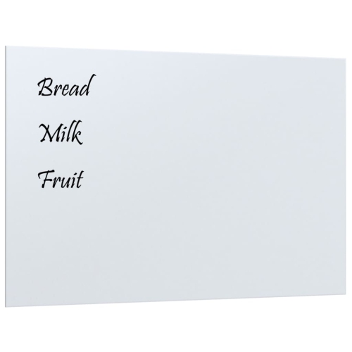 vidaXL Wall-mounted Magnetic Board White 60x40 cm&nbsp;Tempered Glass