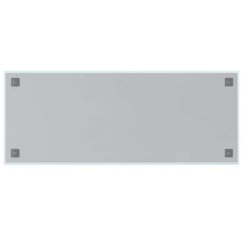 Tableau magnétique mural en verre trempé blanc 100 x 40 cm de vidaXL