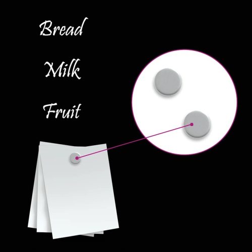 Tableau magnétique mural vidaXL en verre trempé noir de 40 po 40 cm