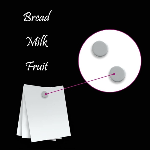 Tableau magnétique mural vidaXL&nbsp;en verre trempé noir de 60&nbsp;po 60&nbsp;cm