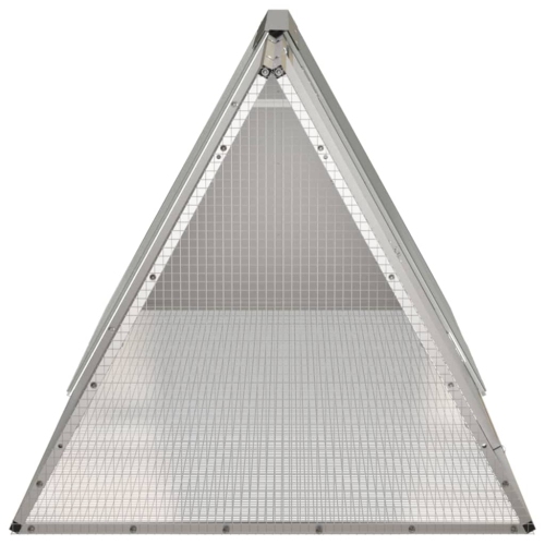 vidaXL Rabbit Cage Grey 201.5x80.5x71 cm Galvanised Steel