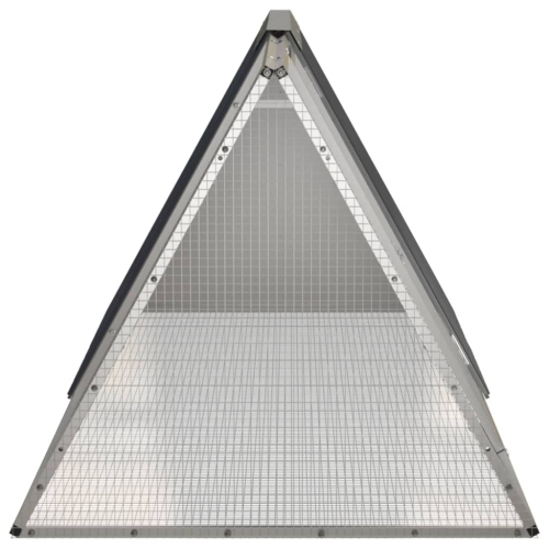 vidaXL Rabbit Cage Anthracite 201.5x80.5x71 cm Galvanised Steel