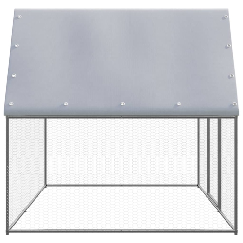 vidaXL Outdoor Chicken Cage 3x2x2 m Galvanised Steel