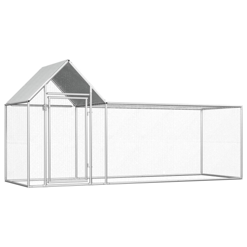 VIDAXL  Chicken Coop 3X1X1.5 M Galvanised Steel