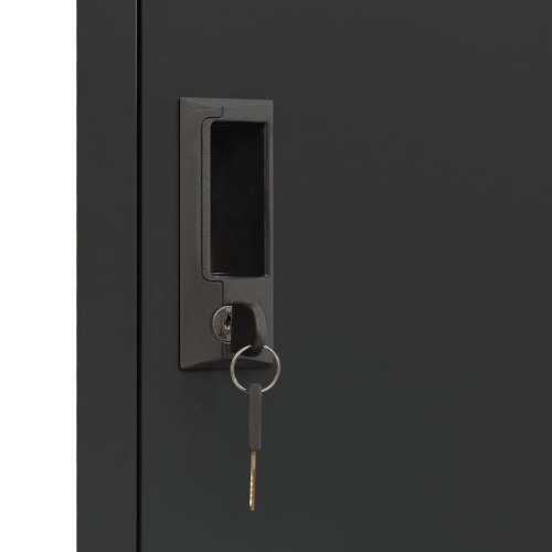 vidaXL Locker Cabinet Anthracite 38x45x180 cm Steel