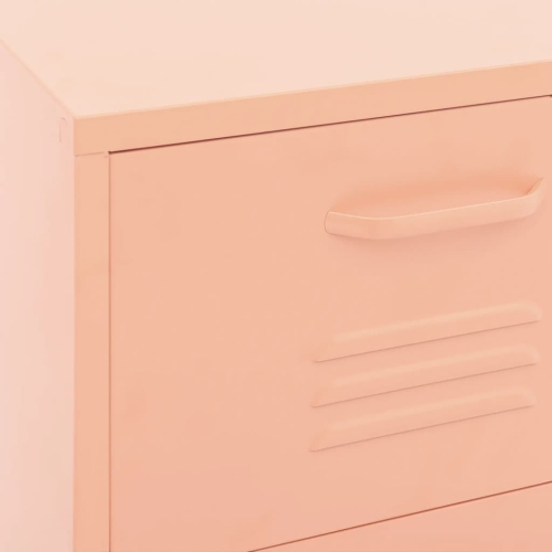 Armoire de rangement vidaXL, rose, 42,5x35 x acier 101,5 cm