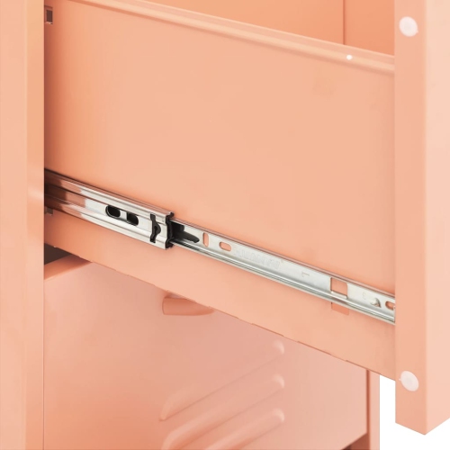 Armoire de rangement vidaXL, rose, 42,5x35 x acier 101,5 cm
