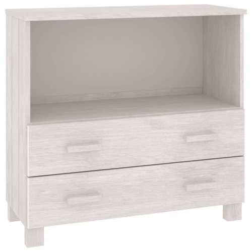 vidaXL Sideboard HAMAR White 85x35x80 cm Solid Wood Pine