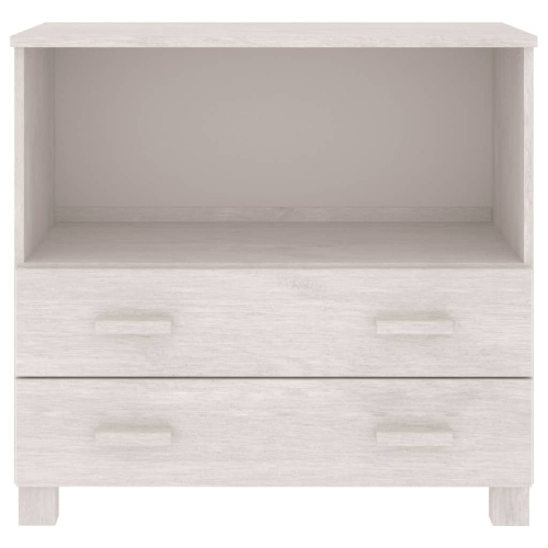 vidaXL Sideboard HAMAR White 85x35x80 cm Solid Wood Pine